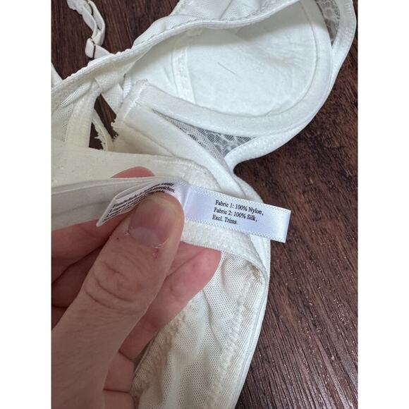 Mimi Holliday Womens White Hearts Bra 36 A - Picture 5 of 5